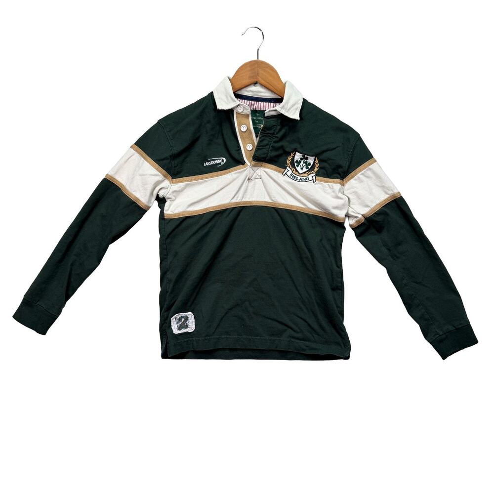 Lansdowne Rugby Ireland Shamrock Crest Irish Sports School Green Youth Boy 11/12